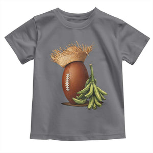 Funny Puerto Rico Football Boricua Pava Hat Toddler T Shirt TS11 Charcoal Print Your Wear