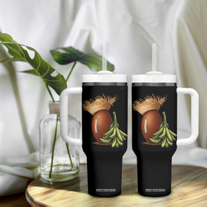 Funny Puerto Rico Football Boricua Pava Hat Tumbler With Handle TS11 Print Your Wear