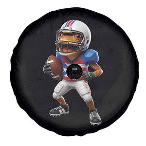 Funny Coqui Frog Puerto Rico Playing Football Spare Tire Cover Boricua Game Day TS11 Print Your Wear