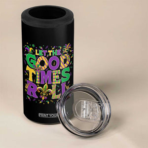 Mardi Gras Let The Good Times Roll 4 in 1 Can Cooler Tumbler Funny Carnival TS11 Print Your Wear