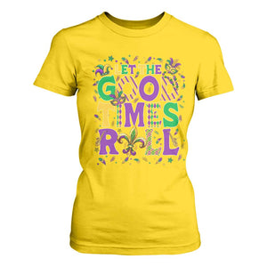 Mardi Gras Let The Good Times Roll T Shirt For Women Funny Carnival TS11 Daisy Print Your Wear