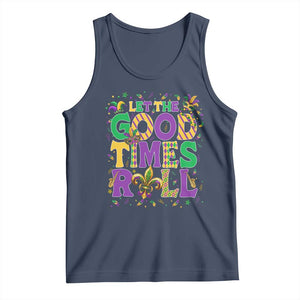 Mardi Gras Let The Good Times Roll Tank Top Funny Carnival TS11 Navy Print Your Wear