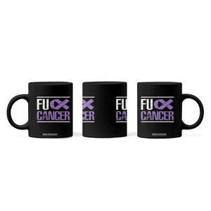 Fuck Cancer Coffee Mug Funny National Cancer Prevention Month Lavender Ribbon TS11 Print Your Wear