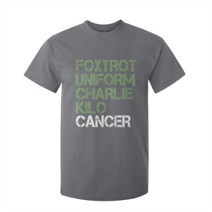 Foxtrot Uniform Charlie Kilo Cancer T Shirt For Kid Funny Fuck Cancer Military Alphabet TS11 Charcoal Print Your Wear