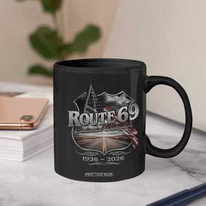 US Route 69 Centennial Celebration Coffee Mug Highway Road 100 Years Anniversary American Flag TS11 Print Your Wear