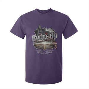 US Route 69 Centennial Celebration T Shirt For Kid Highway Road 100 Years Anniversary American Flag TS11 Purple Print Your Wear