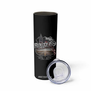 US Route 69 Centennial Celebration Skinny Tumbler Highway Road 100 Years Anniversary American Flag TS11 Print Your Wear