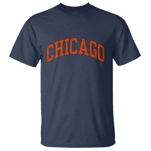 Chicago Pride Illinois IL Vintage Sports Orange Design T Shirt TS11 Navy Print Your Wear