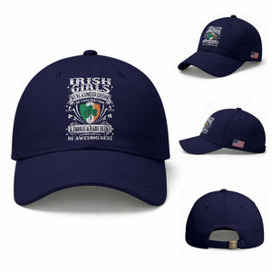 Funny Irish Girls Baseball Cap We're A Limited Edition Of Fascination Irish Pride Shamrock TS11 Baseball Cap Universal Fit Dark Blue Print Your Wear