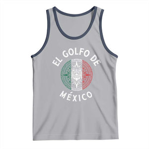 Gulf Of Mexico El Golfo De México Aztec Sun Tank Top TS11 Athletic Heather Navy Print Your Wear
