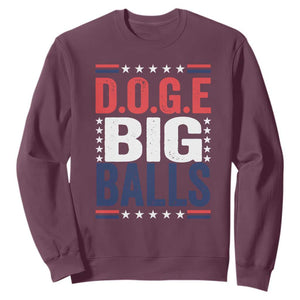 Funny DOGE Big Balls Sweatshirt Harry Bolz Meme TS11 Maroon Print Your Wear
