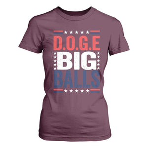 Funny DOGE Big Balls T Shirt For Women Harry Bolz Meme TS11 Maroon Print Your Wear