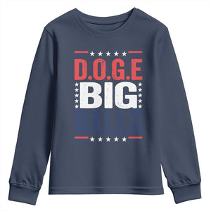 Funny DOGE Big Balls Youth Sweatshirt Harry Bolz Meme TS11 Navy Print Your Wear