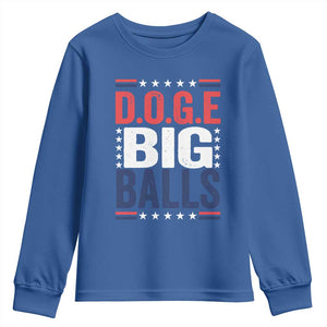 Funny DOGE Big Balls Youth Sweatshirt Harry Bolz Meme TS11 Royal Blue Print Your Wear