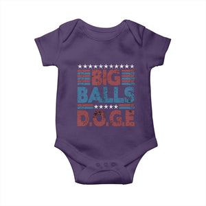 Funny DOGE Big Balls Baby Onesie Harry Bolz Meme Vintage Stripes TS11 Purple Print Your Wear