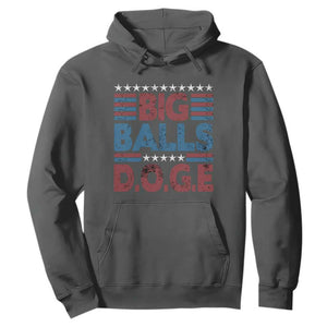 Funny DOGE Big Balls Hoodie Harry Bolz Meme Vintage Stripes TS11 Dark Heather Print Your Wear