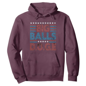 Funny DOGE Big Balls Hoodie Harry Bolz Meme Vintage Stripes TS11 Maroon Print Your Wear