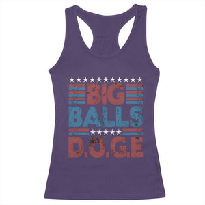 Funny DOGE Big Balls Racerback Tank Top Harry Bolz Meme Vintage Stripes TS11 Purple Print Your Wear