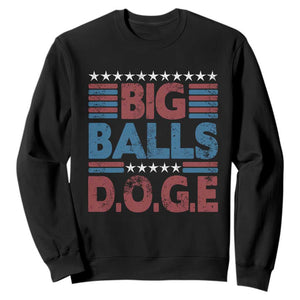 Funny DOGE Big Balls Sweatshirt Harry Bolz Meme Vintage Stripes TS11 Black Print Your Wear