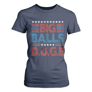 Funny DOGE Big Balls T Shirt For Women Harry Bolz Meme Vintage Stripes TS11 Navy Print Your Wear