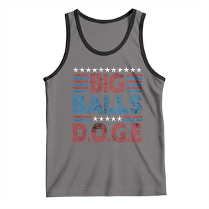 Funny DOGE Big Balls Tank Top Harry Bolz Meme Vintage Stripes TS11 Deep Heather Black Print Your Wear