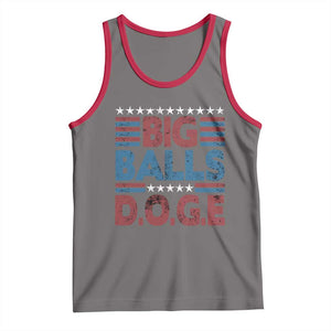 Funny DOGE Big Balls Tank Top Harry Bolz Meme Vintage Stripes TS11 Deep Heather Red Print Your Wear