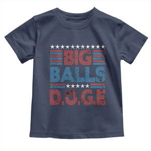 Funny DOGE Big Balls Toddler T Shirt Harry Bolz Meme Vintage Stripes TS11 Navy Print Your Wear