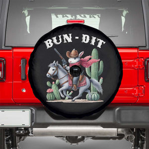 Funny Easter Day Western Spare Tire Cover Bun-dit Country Rabbit Cowboy Rodeo TS11 Black Print Your Wear