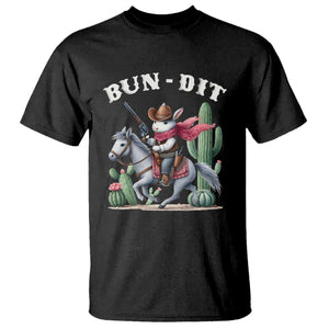 Funny Easter Day Western T Shirt Bun-dit Country Rabbit Cowboy Rodeo TS11 Black Print Your Wear