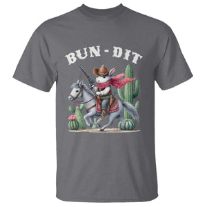 Funny Easter Day Western T Shirt Bun-dit Country Rabbit Cowboy Rodeo TS11 Charcoal Print Your Wear