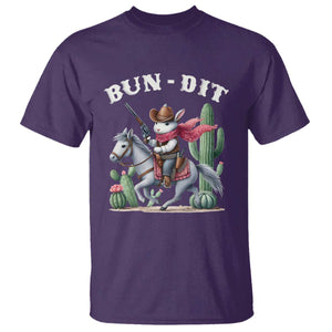 Funny Easter Day Western T Shirt Bun-dit Country Rabbit Cowboy Rodeo TS11 Purple Print Your Wear