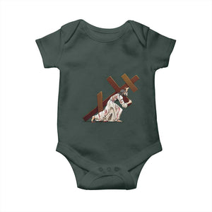 Orthodox Easter Jesus Is Carrying The Orthodox Cross Baby Onesie TS11 Print Your Wear