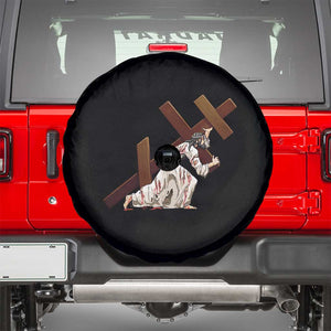 Orthodox Easter Jesius Is Carrying The Orthodox Cross Spare Tire Cover TS11 Black Print Your Wear