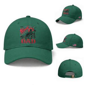Funny Western Cowboy The Cool Dad Baseball Cap Father's Day TS11 Baseball Cap Universal Fit Irish Green Print Your Wear