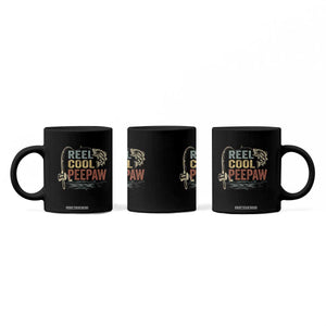 Funny Reel Cool Peepaw Coffee Mug Fishing Grandpa Fisherman Father's Day TS11 Print Your Wear