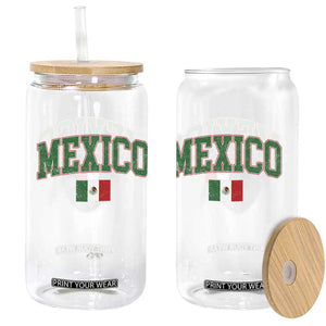 Mexico Flag Vintage Mexican Pride Heritage Glass Can TS11 Print Your Wear