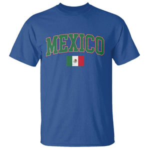 Mexico Flag Vintage Mexican Pride Heritage T Shirt TS11 Royal Blue Print Your Wear