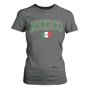 Mexico Flag Vintage Mexican Pride Heritage T Shirt For Women TS11 Dark Heather Print Your Wear
