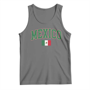 Mexico Flag Vintage Mexican Pride Heritage Tank Top TS11 Black Heather Print Your Wear