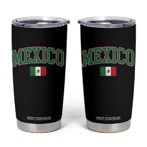 Mexico Flag Vintage Mexican Pride Heritage Tumbler Cup TS11 Black Print Your Wear