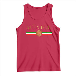 Mexican Heritage Pride Tank Top Mexico Vintage Flag Coat of Arms Graphic TS11 Red Print Your Wear