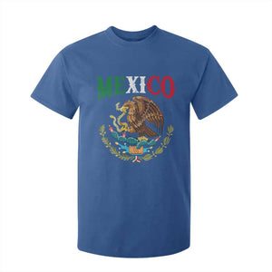 Mexican Coat Of Arms Mexico Vintage Flag T Shirt For Kid TS11 Royal Blue Print Your Wear