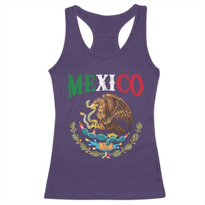 Mexican Coat Of Arms Mexico Vintage Flag Racerback Tank Top TS11 Purple Print Your Wear