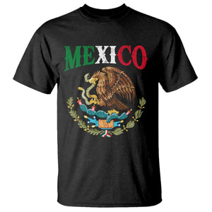 Mexican Coat Of Arms Mexico Vintage Flag T Shirt TS11 Black Print Your Wear