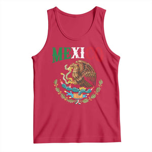 Mexican Coat Of Arms Mexico Vintage Flag Tank Top TS11 Red Print Your Wear