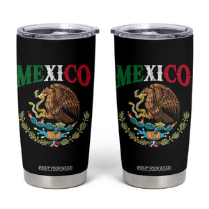 Mexican Coat Of Arms Mexico Vintage Flag Tumbler Cup TS11 Black Print Your Wear