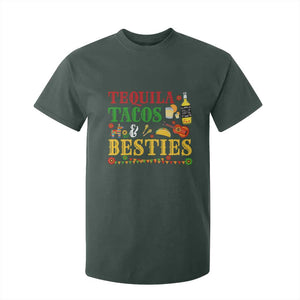 Tequila Tacos And Besties T Shirt For Kid Funny Mexican Fiesta Cinco De Mayo TS11 Dark Forest Green Print Your Wear