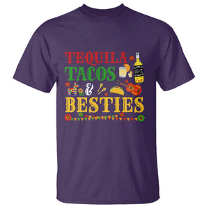 Tequila Tacos And Besties T Shirt Funny Mexican Fiesta Cinco De Mayo TS11 Purple Print Your Wear