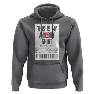 Travel Lover Hoodie This Is My Aiport Shirt Receipt Barcode TS11 Charcoal Print Your Wear