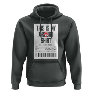Travel Lover Hoodie This Is My Aiport Shirt Receipt Barcode TS11 Dark Heather Print Your Wear